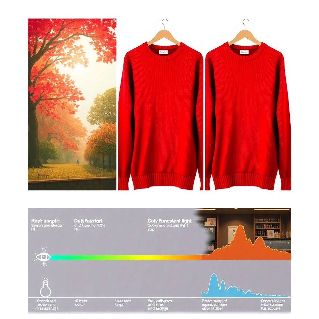 Влияние источников света на восприятие цвета и особенности зрительного анализа