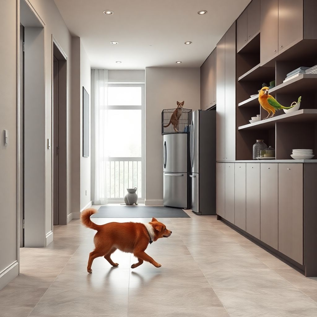 Учет потребностей питомцев в дизайнерских пространствах современного интерьера