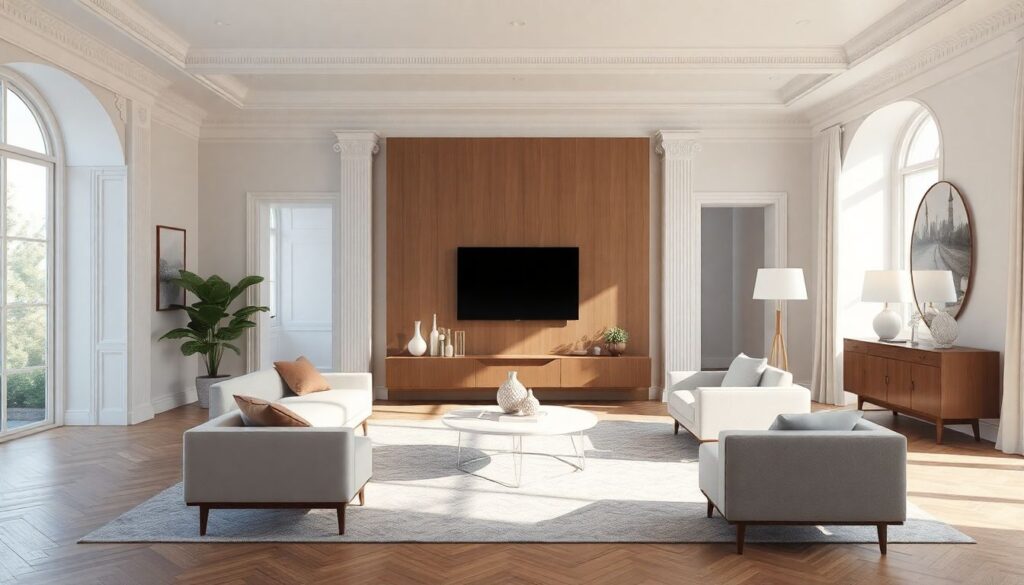 История дизайна: ключевые периоды и их влияние на современный интерьер - иллюстрация