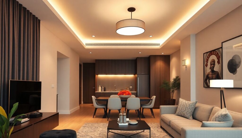 Гармония света и тени: как освещение формирует атмосферу комнаты - иллюстрация