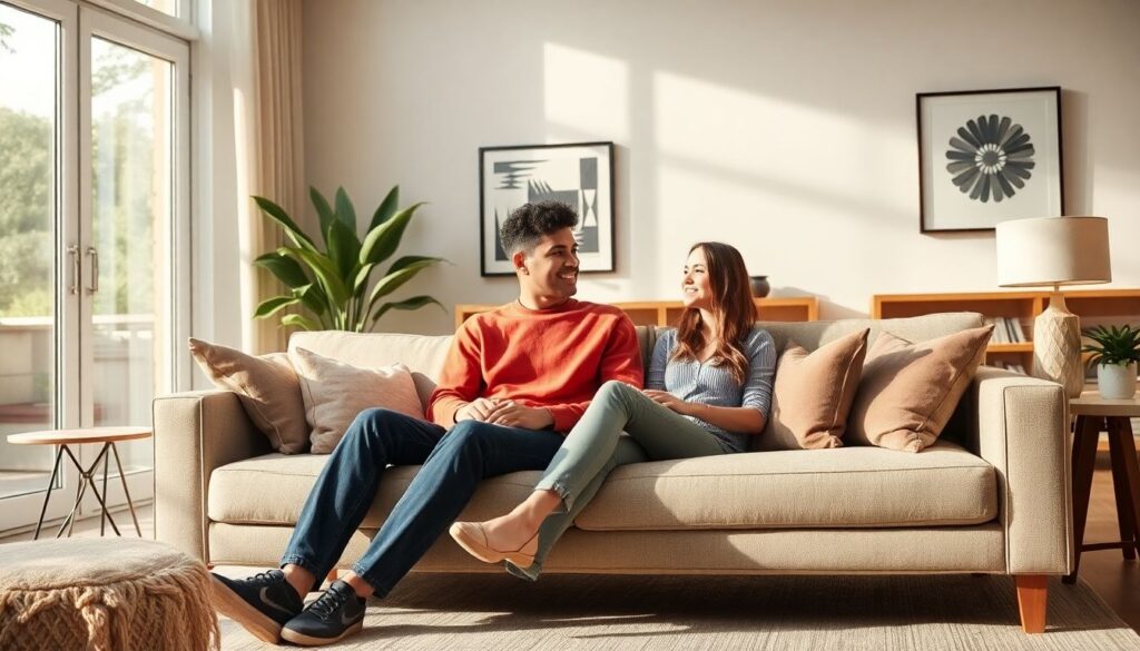 История текстиля в интерьере и современные ткани - иллюстрация