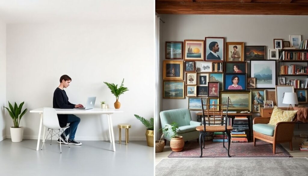 Основа организации пространства: минимализм против максимализма - иллюстрация