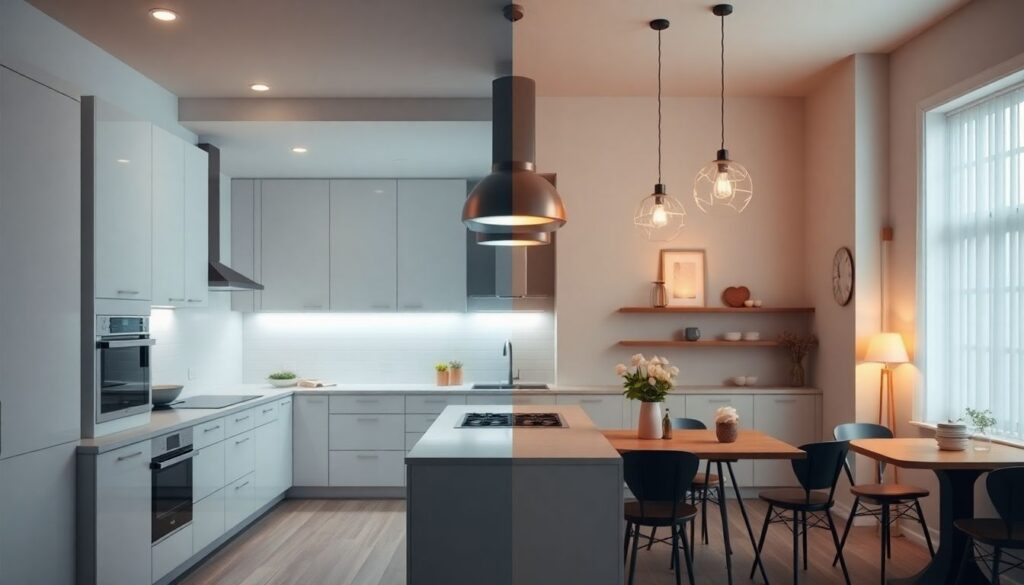 Освещение как дизайн-элемент: лампы, светильники, сценарии - иллюстрация